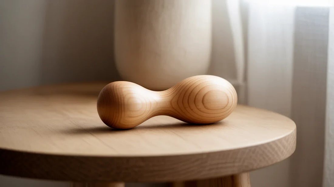 Juguete erótico de madera sostenible con diseño elegante y acabado suave, ideal para el placer íntimo y respetuoso con el medio ambiente