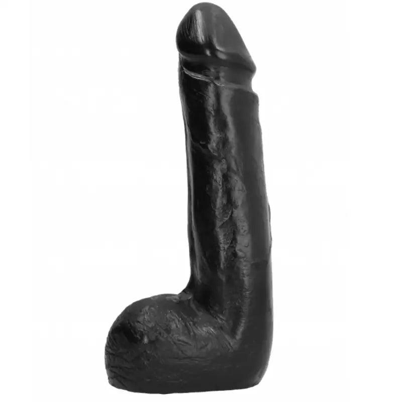 ALL BLACK - DILDO REALISTICO NEGRO SUAVE 20 CM - Optelum