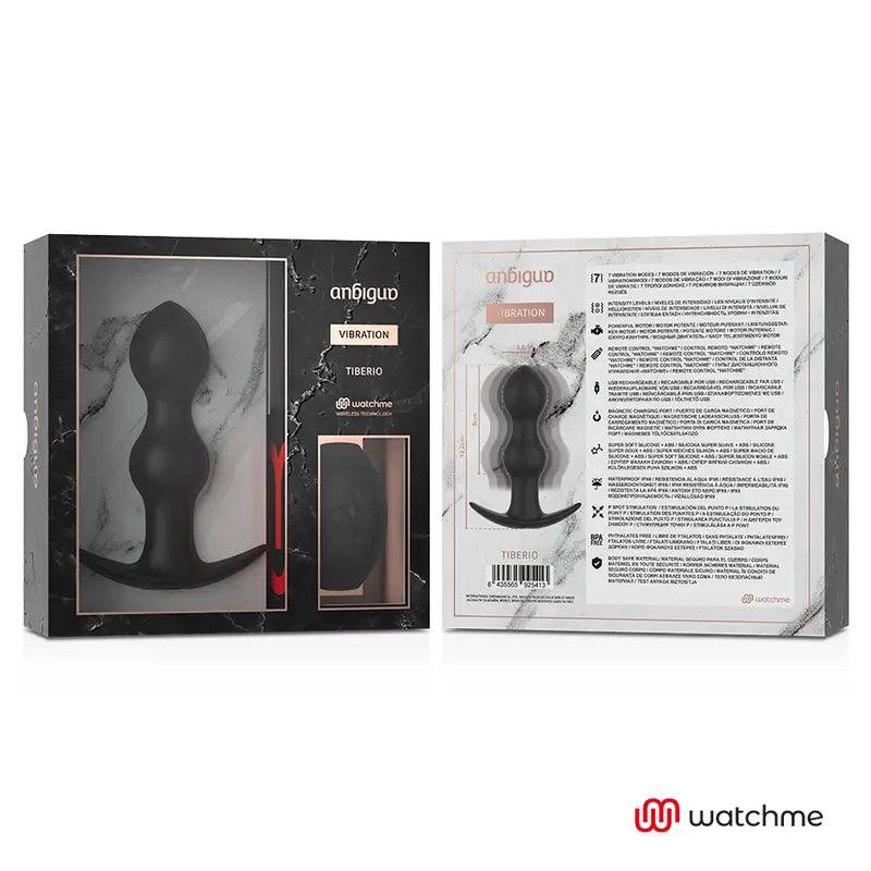 ANBIGUO - WATCHME CONTROL REMOTO PLUG VIBRADOR ANAL TIBERIO - Optelum
