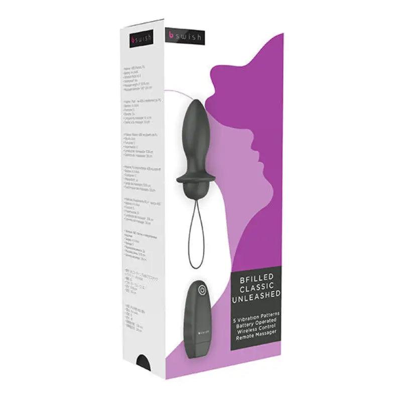 B SWISH - BFILLED CLASSIC VIBRATING PLUG BLACK - Optelum