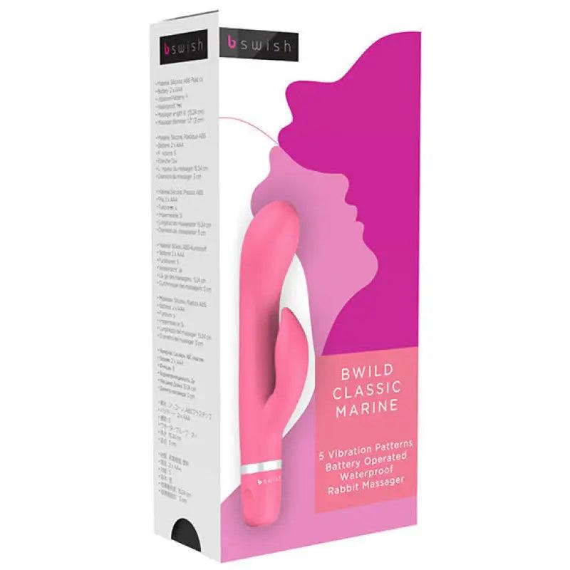 B SWISH - BWILD CLASSIC MARINE RABBIT VIBRATOR GUAVA - Optelum