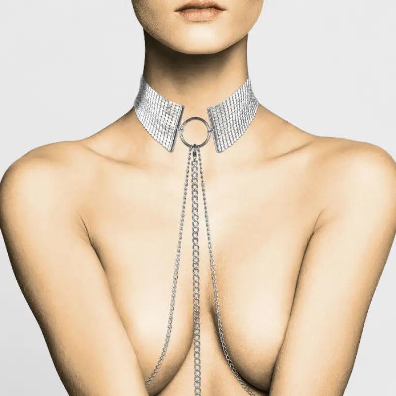 BIJOUX - DÉSIR MÉTALLIQUE COLLAR METLICO PLATEADO - Optelum