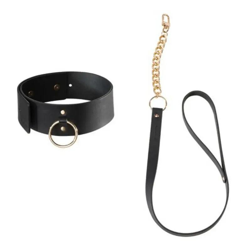BIJOUX INDISCRETS MAZE - COLLAR CON CORREA NEGRO - Optelum