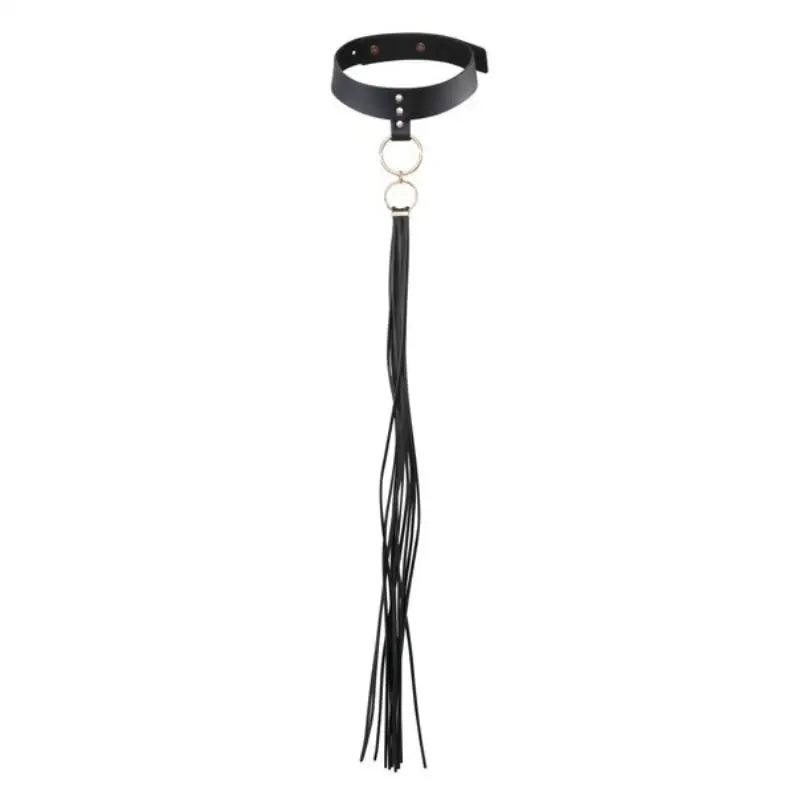 BIJOUX INDISCRETS MAZE - COLLAR CON FLECOS NEGRO - Optelum