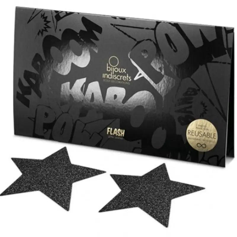 BIJOUX - INDISCRETS PEZONERAS FLASH ESTRELLA NEGRO - Optelum