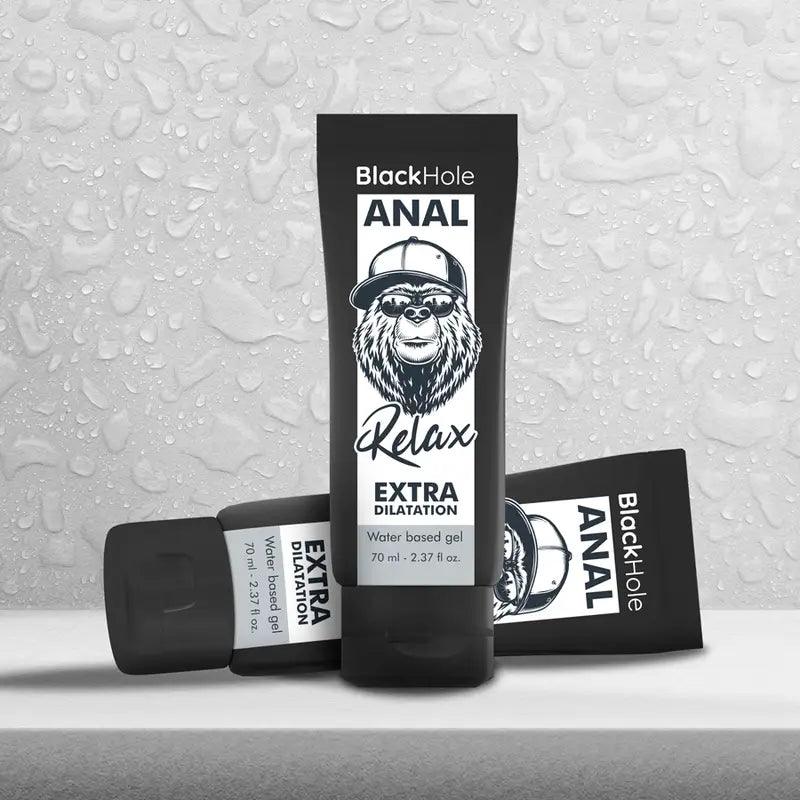BLACK HOLE - GEL BASE AGUA DILATACION ANAL 70 ML - Optelum