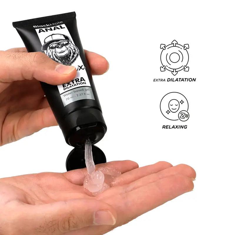 BLACK HOLE - GEL BASE AGUA DILATACION ANAL 70 ML - Optelum