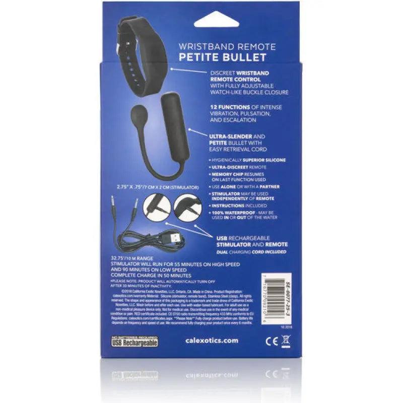 CALEXOTICS - BALA VIBRADORA PEQUEÑA CON PULSERA DE CONTROL - Optelum