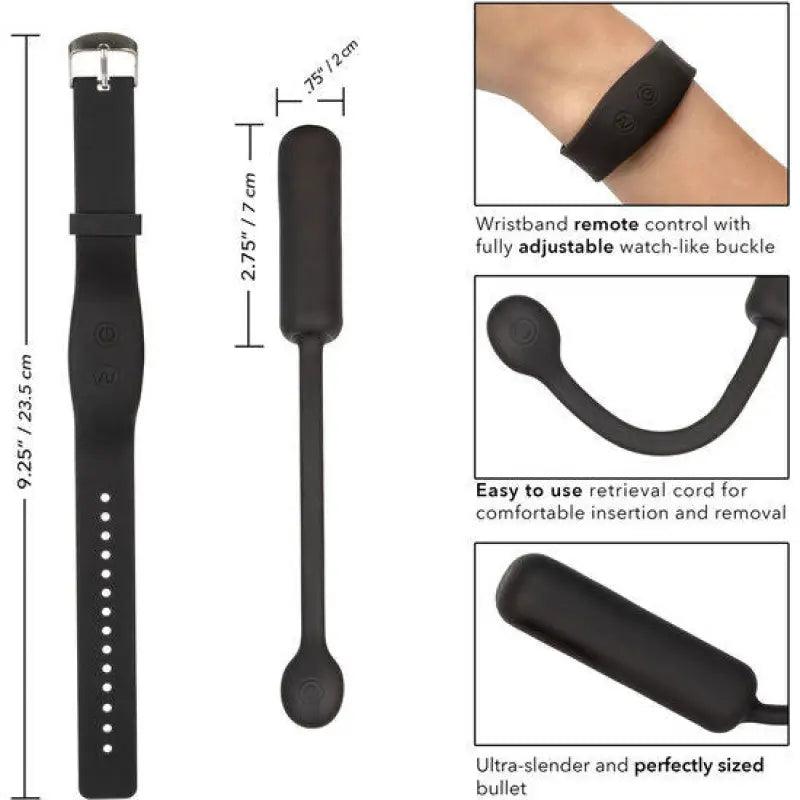 CALEXOTICS - BALA VIBRADORA PEQUEÑA CON PULSERA DE CONTROL - Optelum