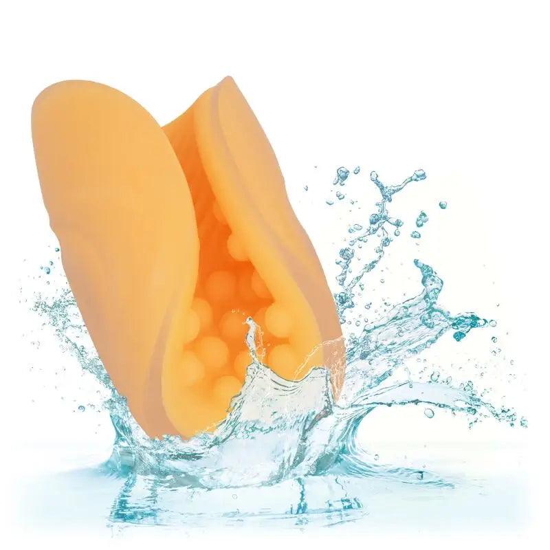 CALEXOTICS - BEADED GRIP MASTURBADOR TEXTURADO NARANJA - Optelum