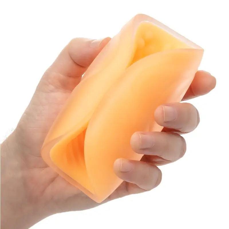 CALEXOTICS - BEADED GRIP MASTURBADOR TEXTURADO NARANJA - Optelum