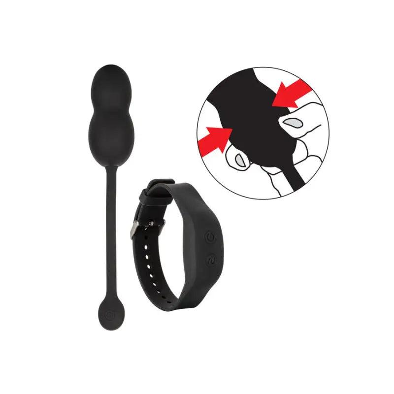 CALEXOTICS - BOLAS KEGEL DE SILICONA CON CONTROL REMOTO NEGRO - Optelum