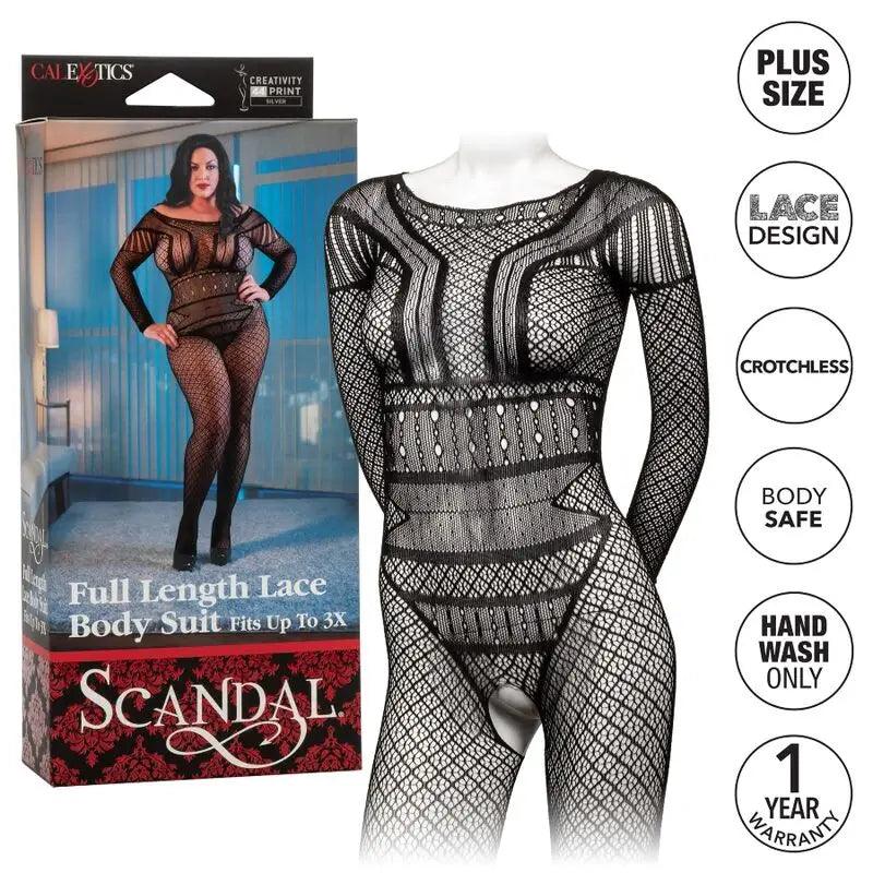 CALEXOTICS - LACE BODY SUIT TALLA PLUS - Optelum