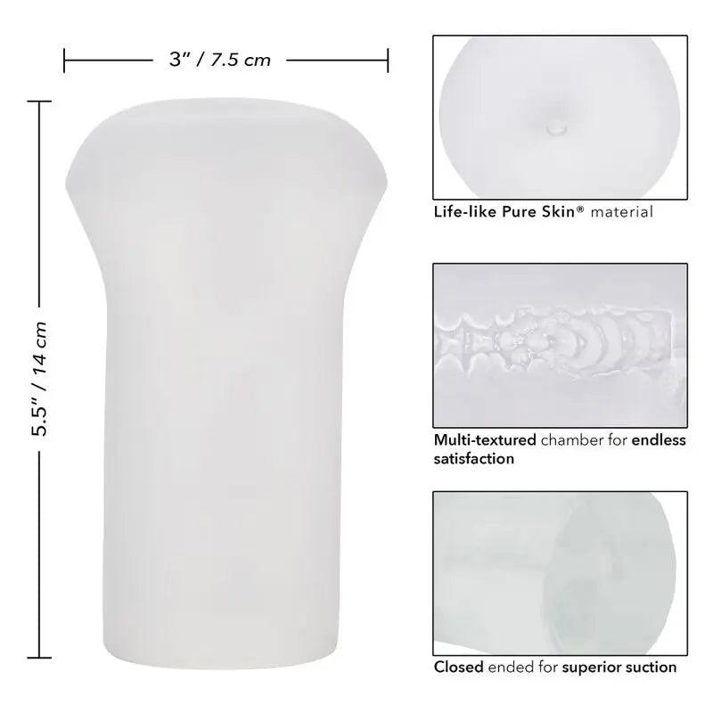 CALEXOTICS - MASTURBADOR BOUNDLESS STROKER TRANSPARENTE - Optelum