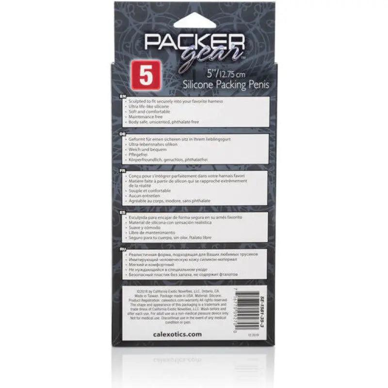 CALEXOTICS - PACKING PENIS PENE DE SILICONA 12.75CM NEGRO - Optelum