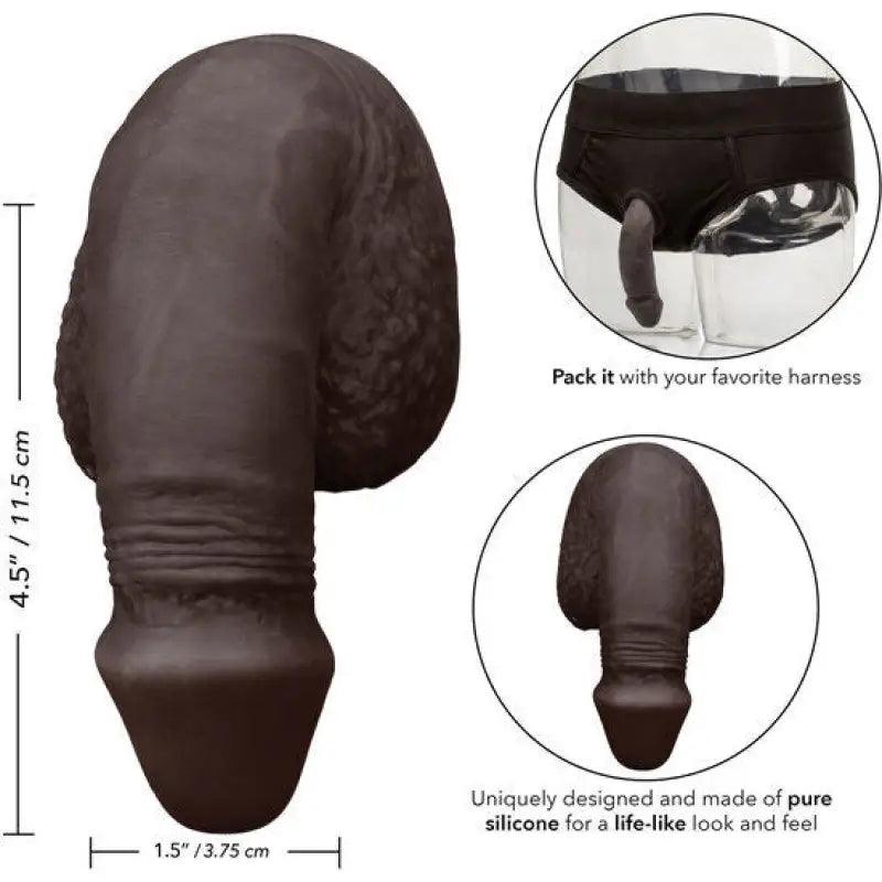 CALEXOTICS - PACKING PENIS PENE DE SILICONA 12.75CM NEGRO - Optelum