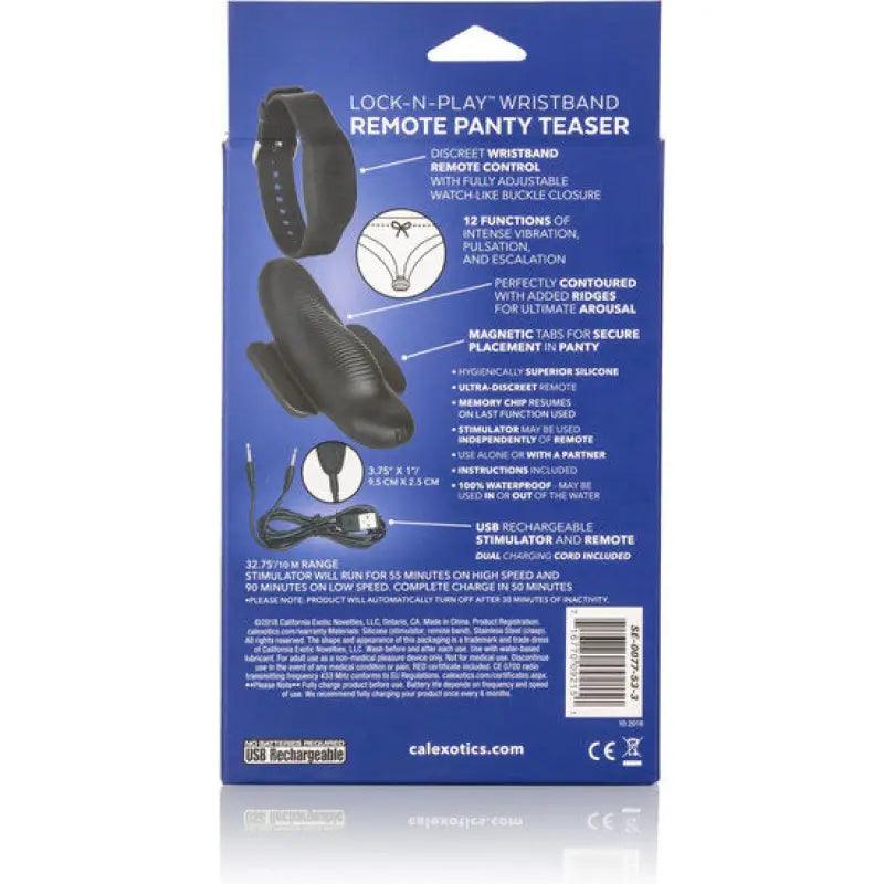 CALEXOTICS - PANTY TEASER BALA CON PULSERA DE CONTROL - Optelum
