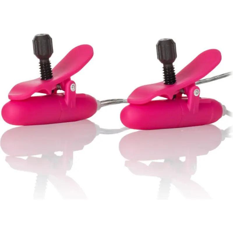 CALEXOTICS - PINZAS CON VIBRACIÓN ROSA - Optelum