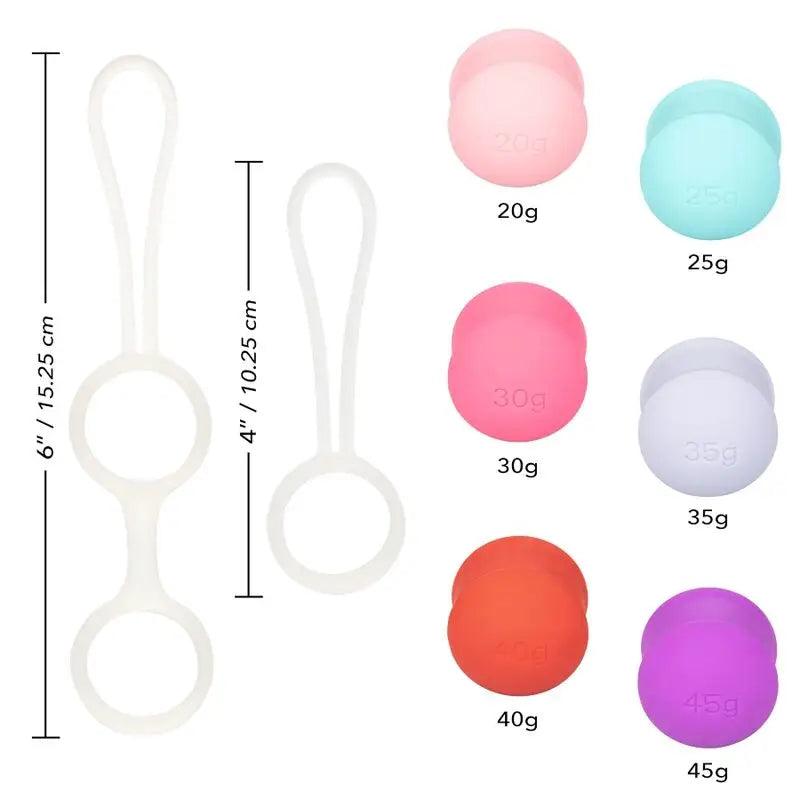 CALEXOTICS - SHE-OLOGY SET BOLAS KEGEL INTERCAMBIABLES - Optelum