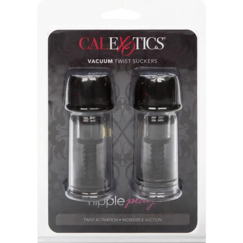 CALEXOTICS - VACCUM TWIST SUCCIONADORES PEZONES NEGRO - Optelum
