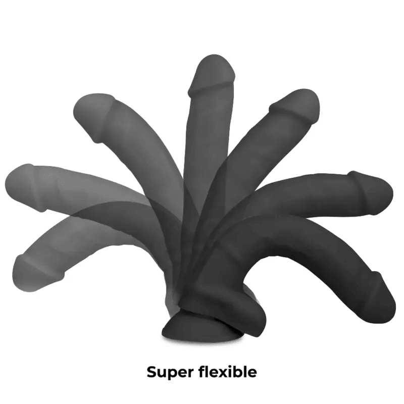 COCK MILLER - ARNES + DILDO SILICONA DENSITY COCKSIL ARTICULABLE NEGRO 13 CM - Optelum