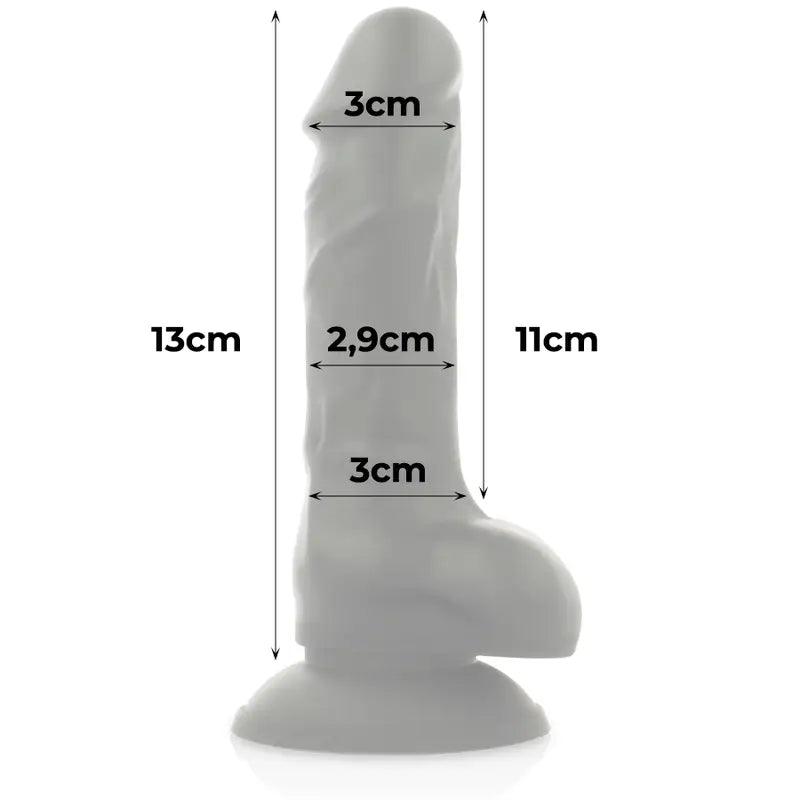 COCK MILLER - ARNES + DILDO SILICONA DENSITY COCKSIL ARTICULABLE NEGRO 13 CM - Optelum