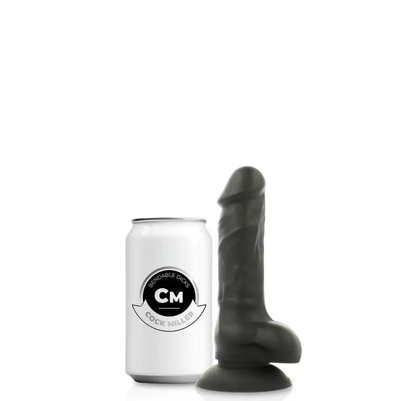 COCK MILLER - ARNES + DILDO SILICONA DENSITY COCKSIL ARTICULABLE NEGRO 13 CM - Optelum