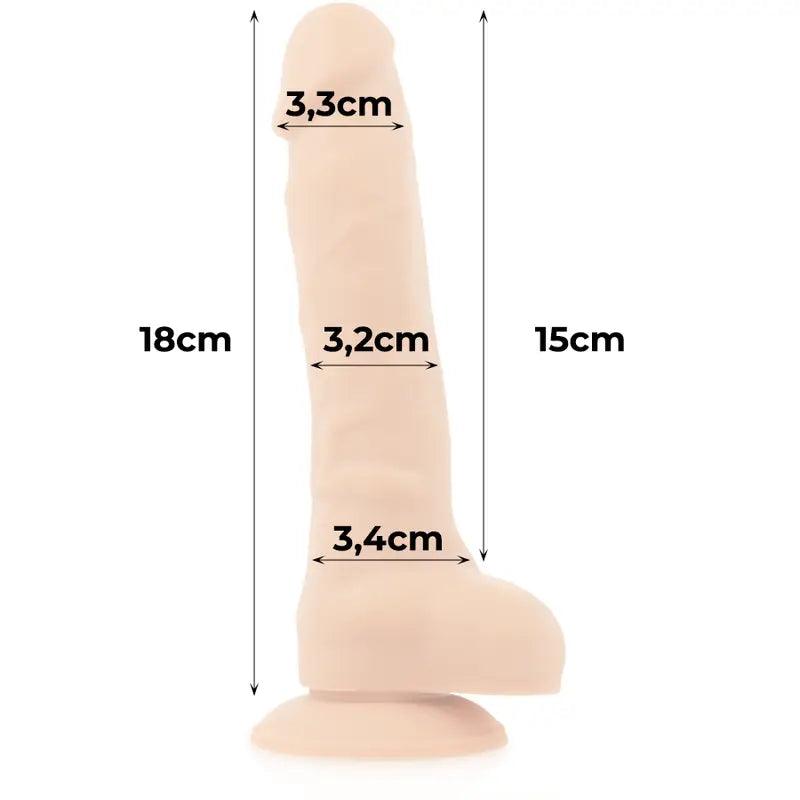 COCK MILLER - ARNES + SILICONA DENSITY COCKSIL ARTICULABLE 18 CM - Optelum