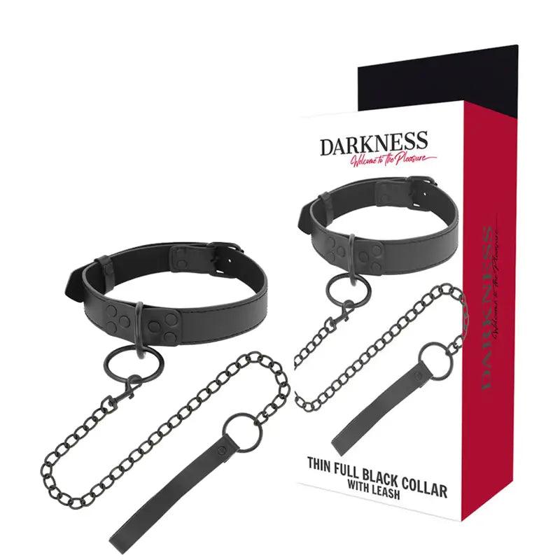 DARKNESS - COLLAR CON CADENA NEGRO - Optelum
