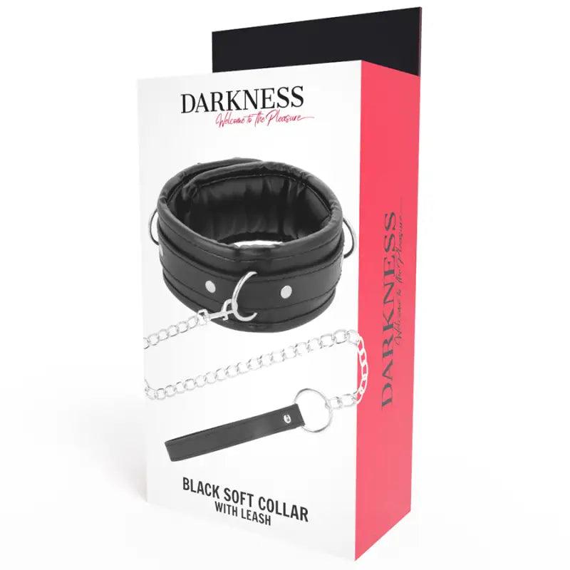 DARKNESS - COLLAR CON CADENA SOFT LEATHER - Optelum