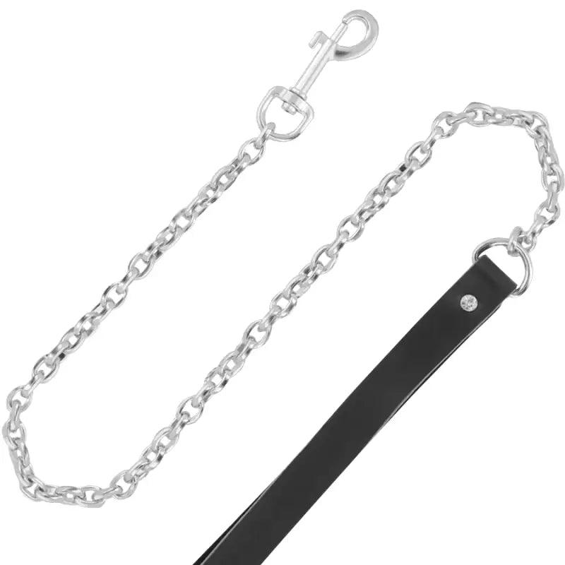 DARKNESS - COLLAR LEATHER CON CORREA ALTA CALIDAD - Optelum