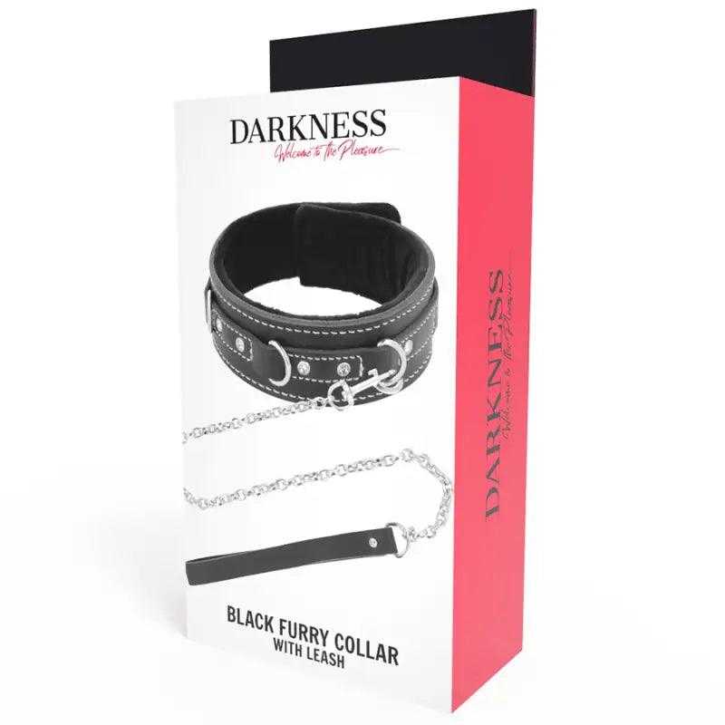DARKNESS - COLLAR LEATHER CON CORREA ALTA CALIDAD - Optelum