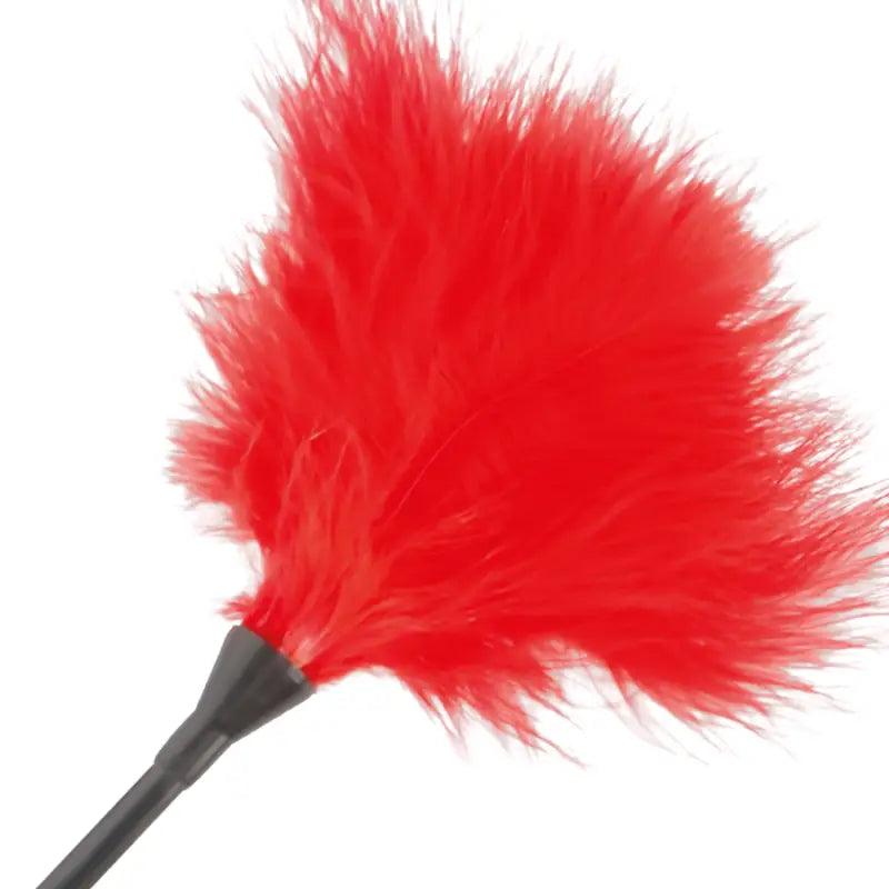 DARKNESS - PLUMA ESTIMULADORA ROJO 42CM - Optelum