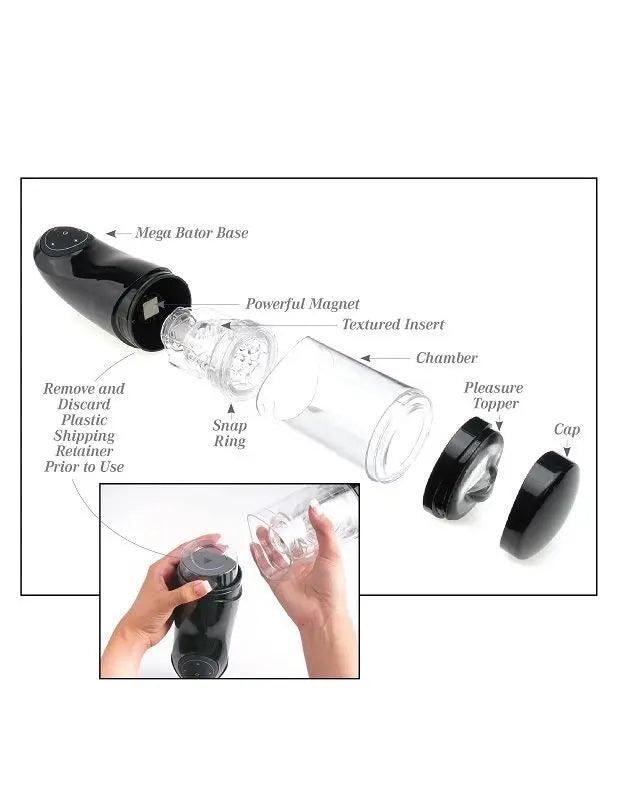 EXTREME TOYZ - PDX MEGA BATOR USB MASTURBADOR MASCULINO VAGINA BLANCO - Optelum