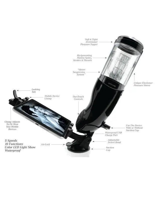 EXTREME TOYZ - PDX MEGA BATOR USB MASTURBADOR MASCULINO VAGINA BLANCO - Optelum