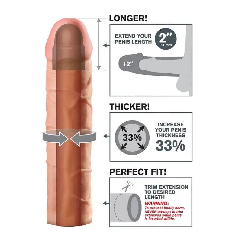 FANTASY X- TENSIONS - PERFECT 2 EXTENSIÓN PARA EL PENE - Optelum