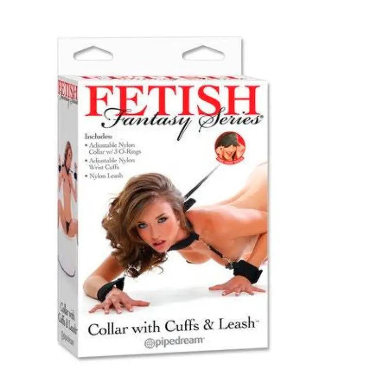 FETISH FANTASY SERIES - COLLAR CON ESPOSAS Y CORREA, - Optelum