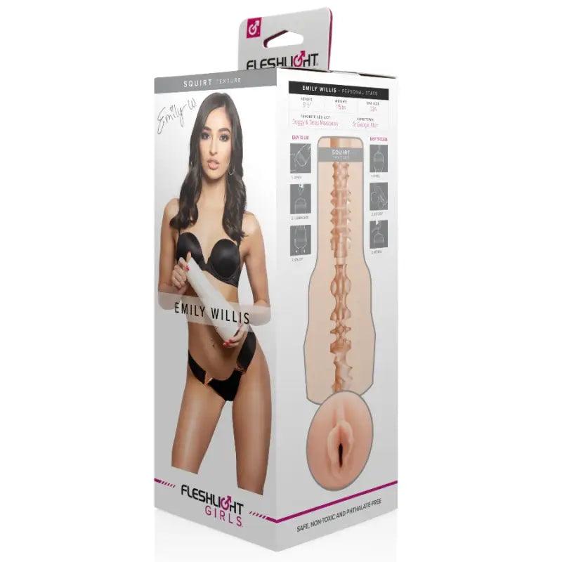FLESHLIGHT GIRLS - EMILY WILLIS SQUIRT VAGINA - Optelum