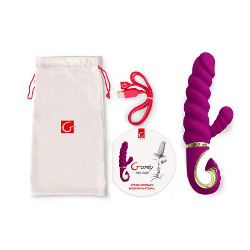 G-VIBE - FUN TOYS VIBRADOR RABBIT GCANDY SWEET RASPBERRY - Optelum