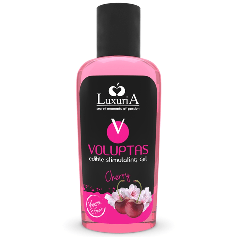 INTIMATELINE LUXURIA - VOLUPTAS GEL MASAJE COMESTIBLE EFECTO CALOR - CEREZA 100 ML - Optelum