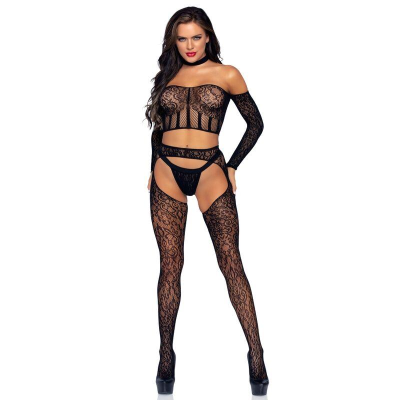 LEG AVENUE - SET TRES PIEZAS TALLA UNICA - Optelum