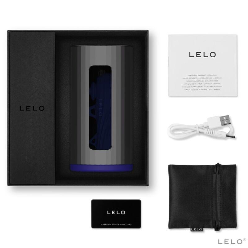 LELO - F1S V2 MASTURBADOR CON TECNOLOGIA SDK AZUL Y METAL - Optelum