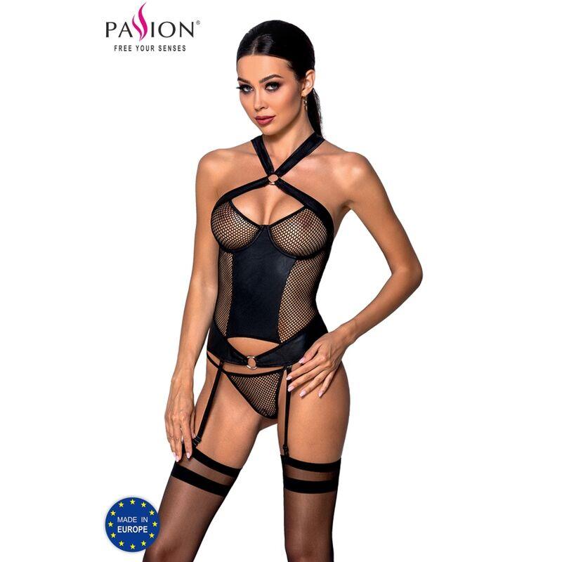PASSION - AMANDA CORSET CUERO ECOLOGICO S/M - Optelum