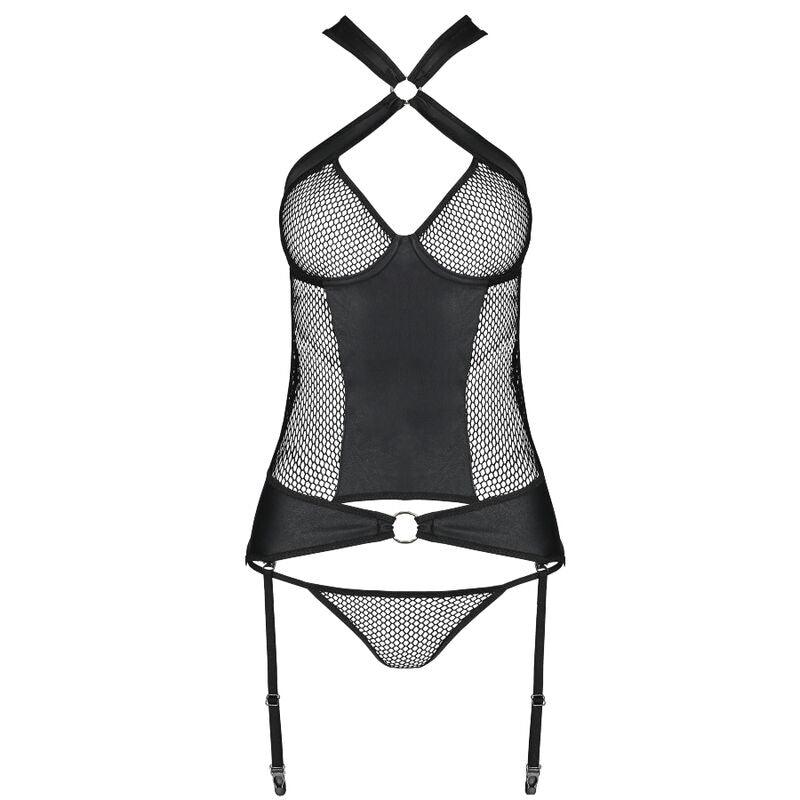 PASSION - AMANDA CORSET CUERO ECOLOGICO S/M - Optelum