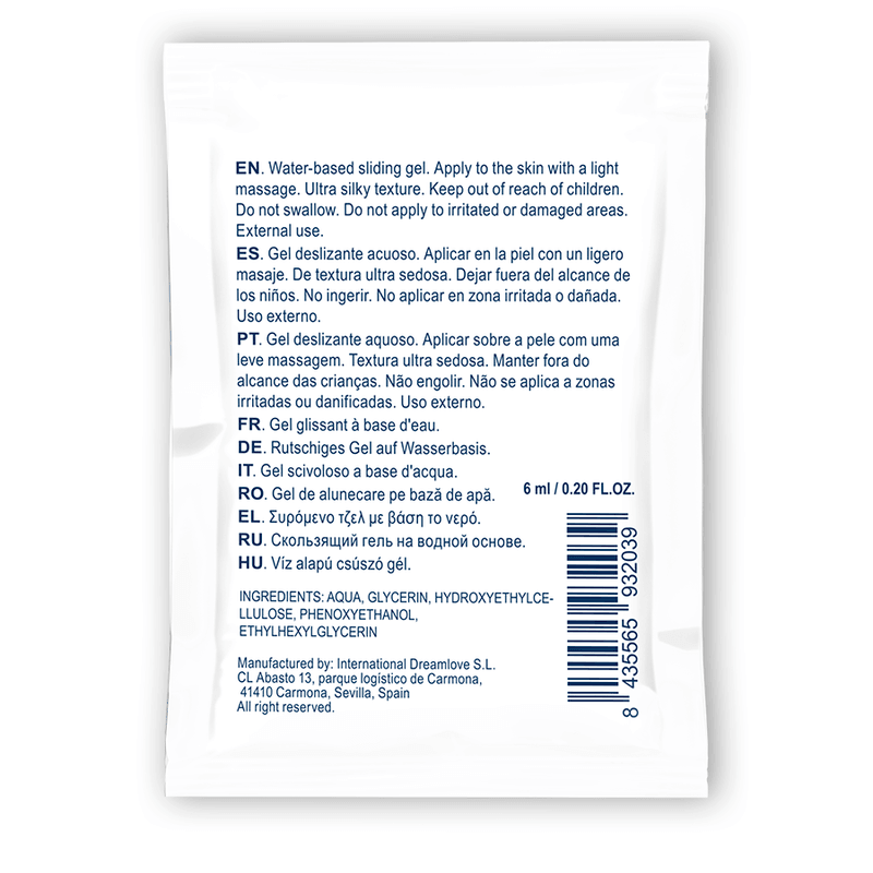 WATERFEEL - GEL DESLIZANTE BASE AGUA NEUTRO 6 ML - Optelum