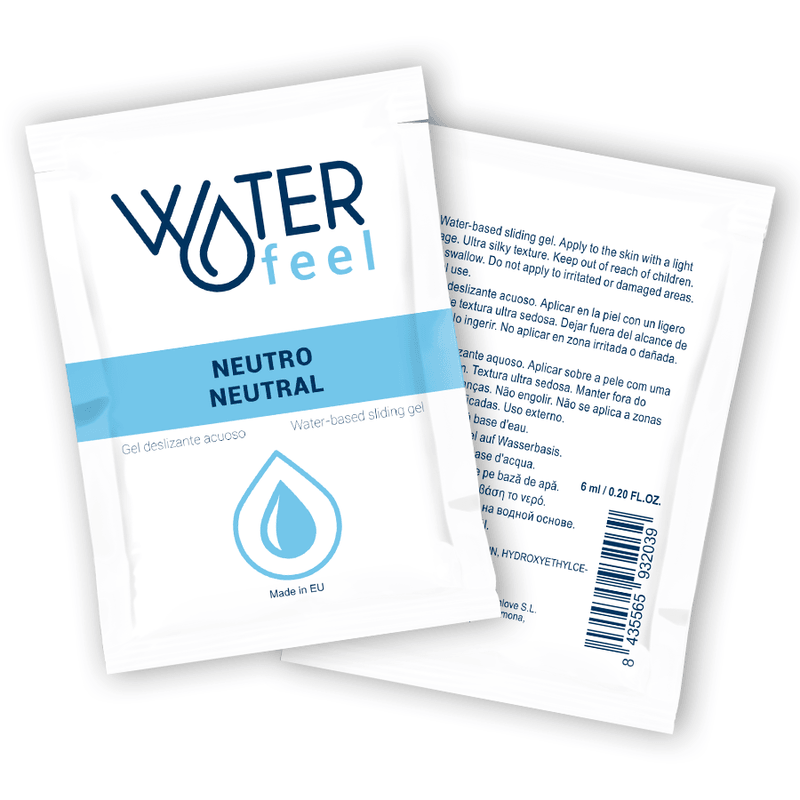 WATERFEEL - GEL DESLIZANTE BASE AGUA NEUTRO 6 ML - Optelum