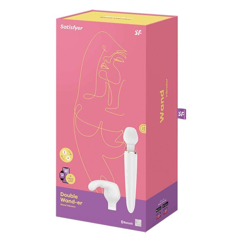 SATISFYER - DOUBLE WANDER APP BLANCO - Optelum