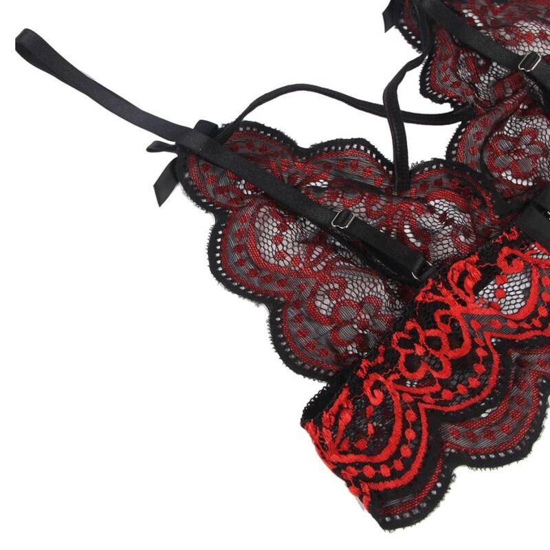 SUBBLIME - SET DOS PIEZAS TOP Y PANTIES ENCAJE S/M - Optelum