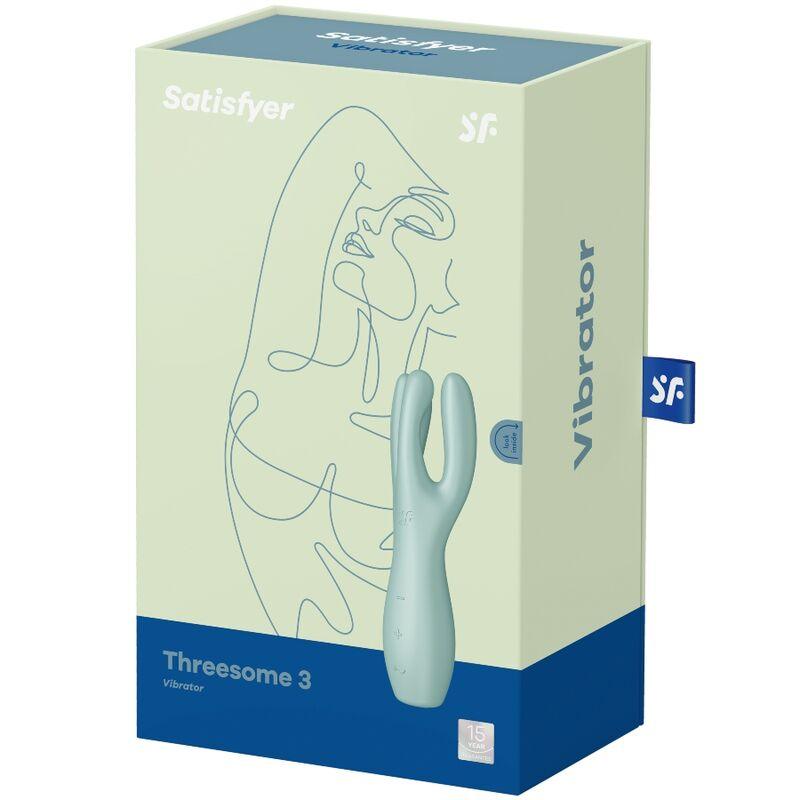 SATISFYER - THREESOME 3 VIBRADOR ROSA - Optelum
