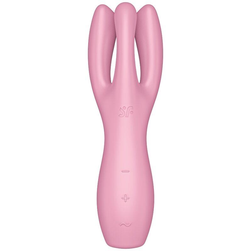 SATISFYER - THREESOME 3 VIBRADOR ROSA - Optelum